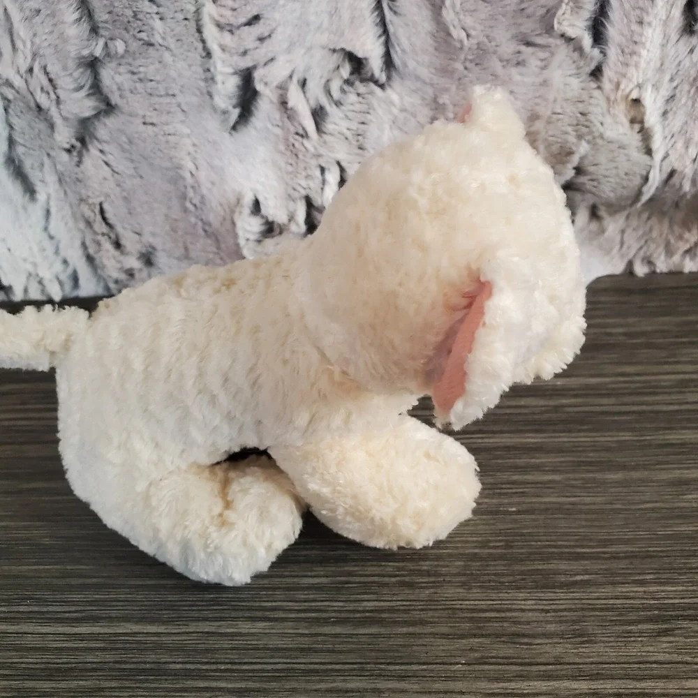 Joyfill Mini Cream Colored Goldendoodle Sitting Plush Puppy Dog Textured Fur